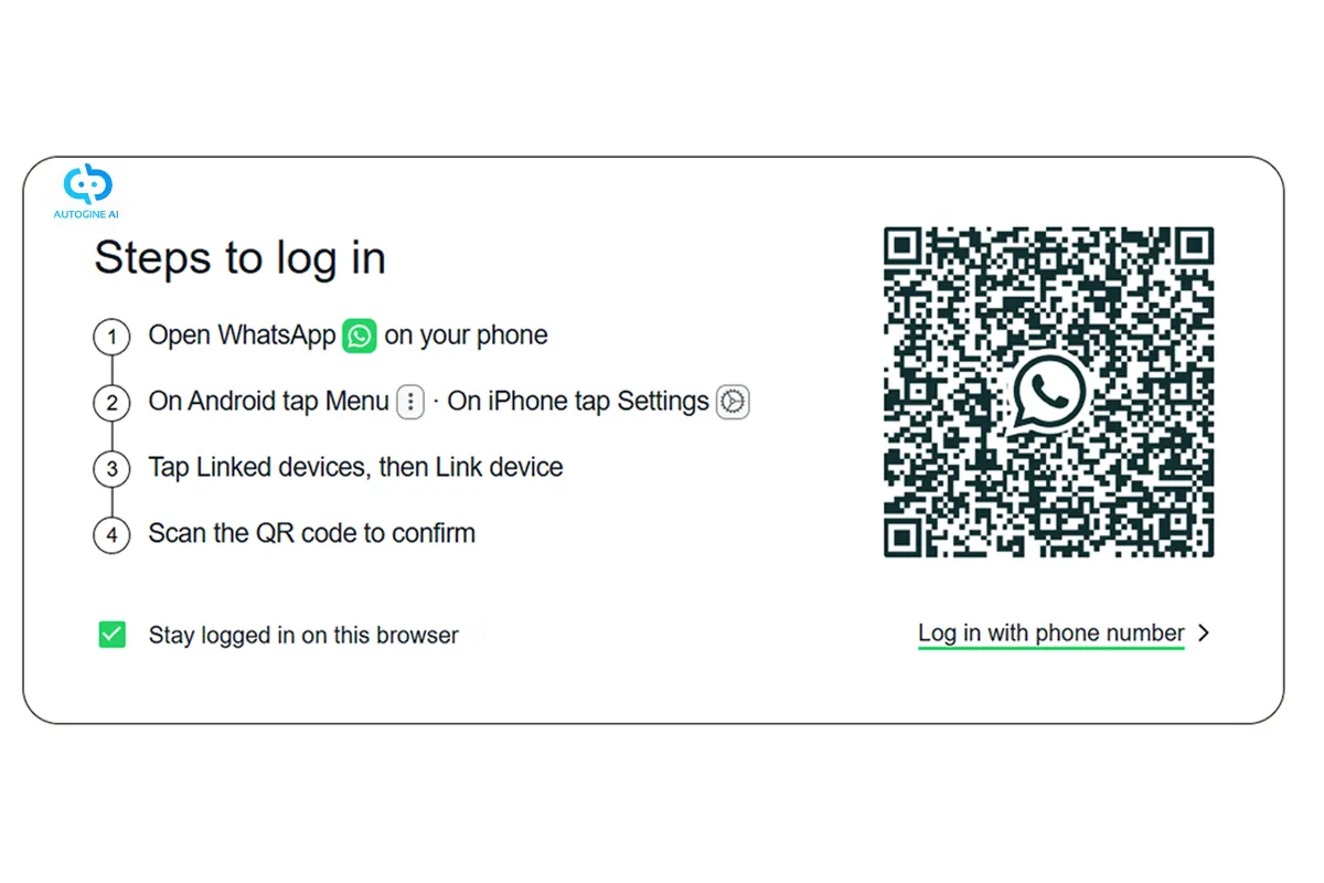 Open WhatsApp web on your PC